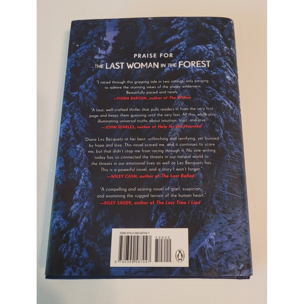 Diane Les Becquets "The Last Woman in the Forest" Hardcover Book Blue - Picture 3 of 6